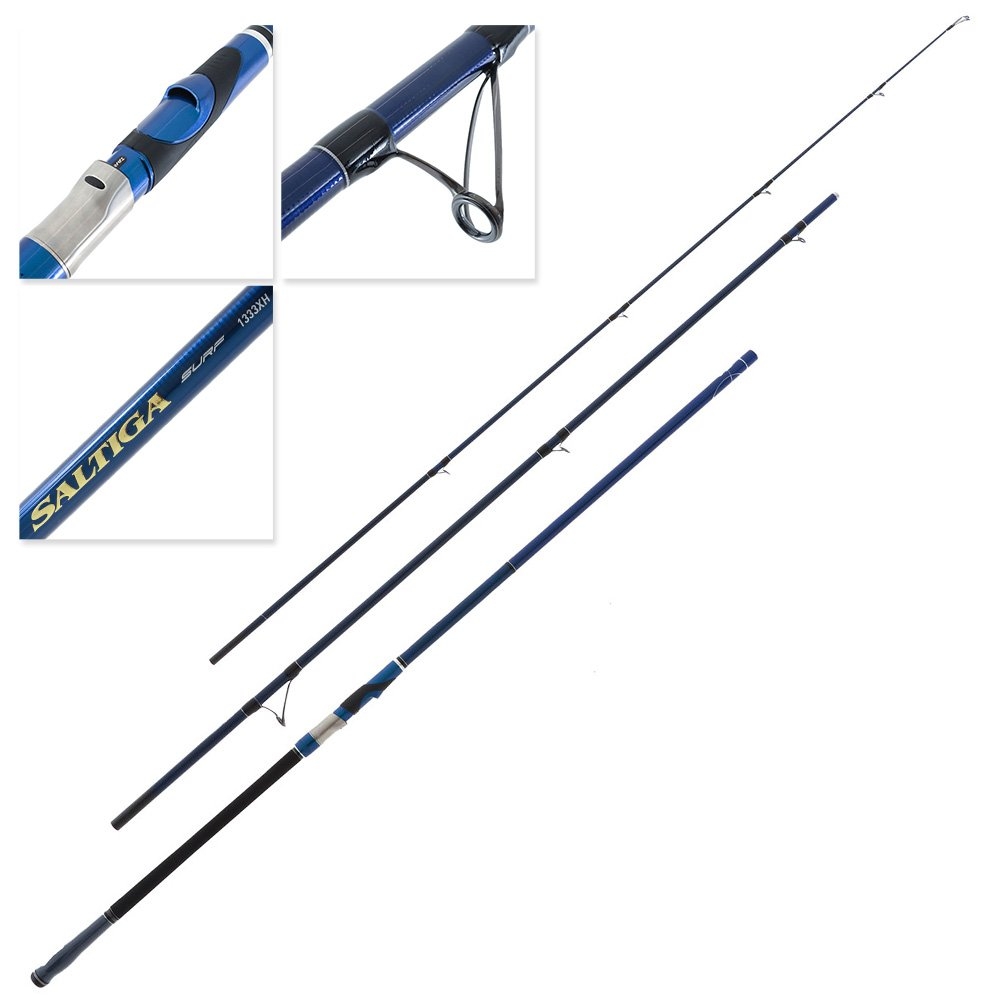 Daiwa 21 Saltiga Surf 1333XH Surfcasting Rod 13ft 3in 12-24kg 3pc