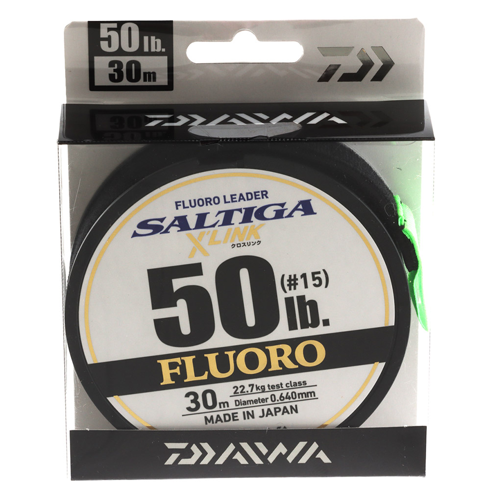 Daiwa Saltiga Fluorocarbon Leader / Trace 30m 50lb