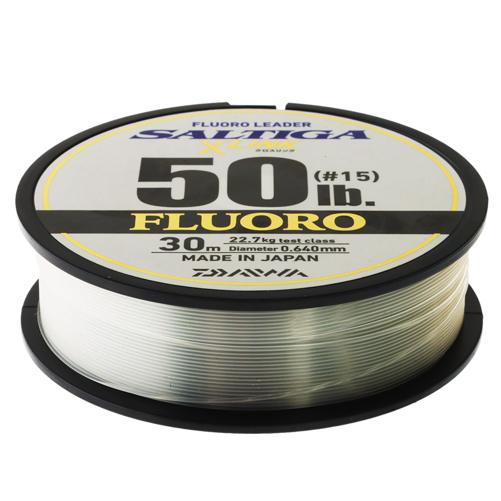 Daiwa Saltiga Fluorocarbon Leader / Trace 30m 50lb