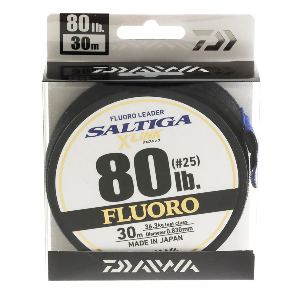 Daiwa Saltiga Fluorocarbon Leader / Trace 30m 80lb
