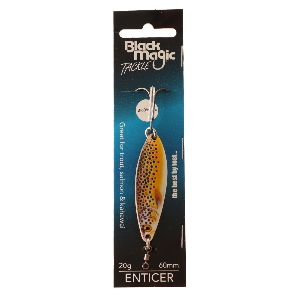 Black Magic Enticer Freshwater Lure 20g Brownie