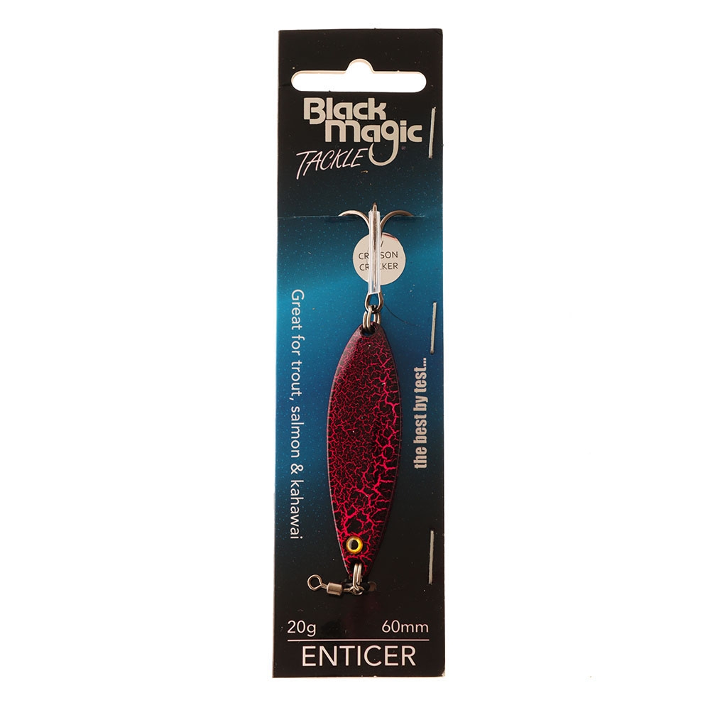 Black Magic Enticer Freshwater Lure 20g UV Crimson Cracker