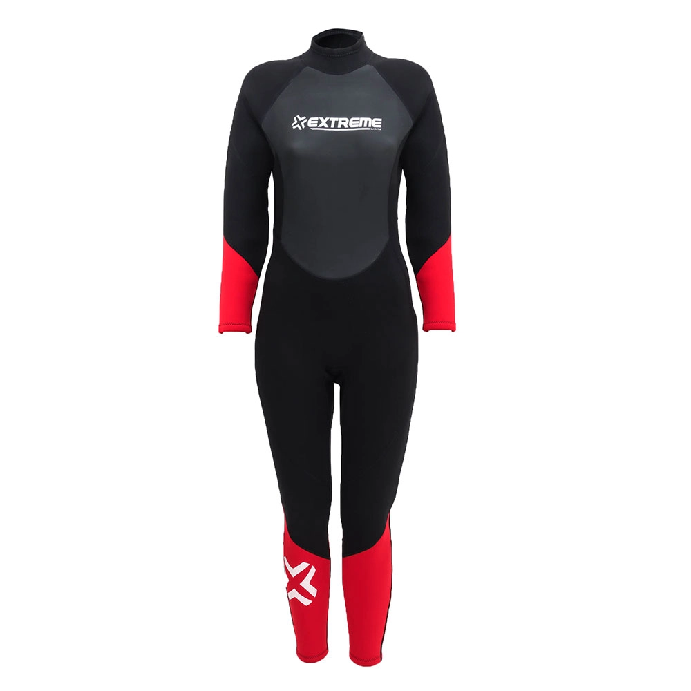 Extreme Limits Reef Womens Steamer Wetsuit 2.5mm Black/Red Size 12 Extreme Limits Reef Womens Steamer Wetsuit 2.5mm Black/Red Size 12