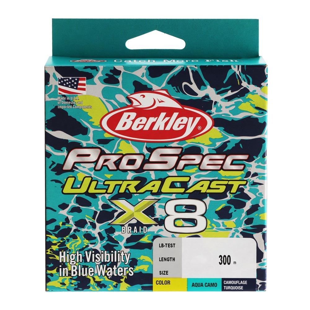 Berkley ProSpec X8 UltraCast Braid Aqua Camo 300m