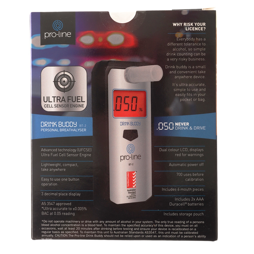 Pro-Line BT-2 Drink Buddy Personal Breathalyser