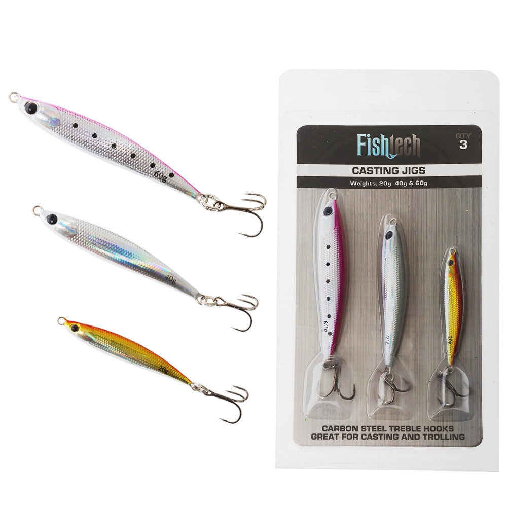 Fishtech Casting Jigs 20g 40g 60g