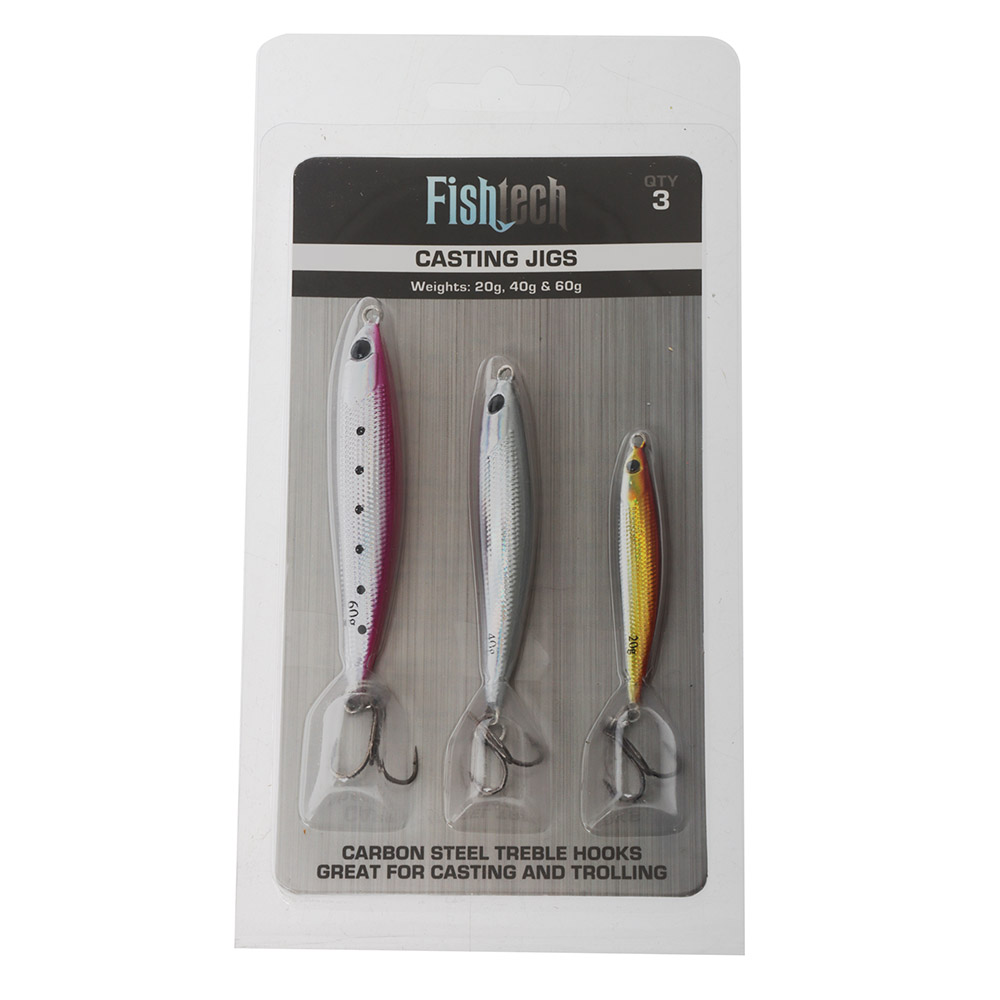 Fishtech Casting Jigs 20g 40g 60g