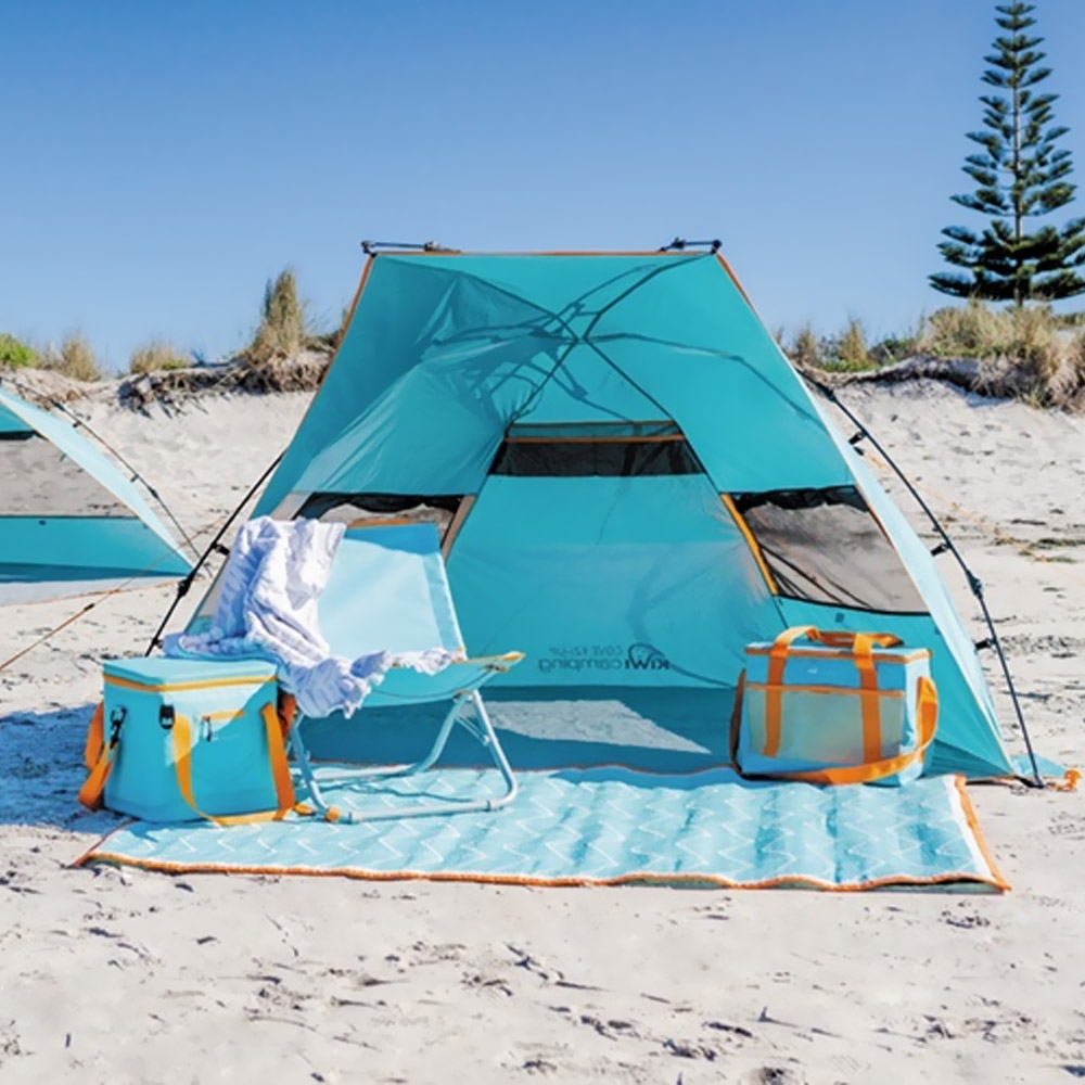 Kiwi Camping Cove Ezi-Up Beach Shelter -  Extended Sun Coverage