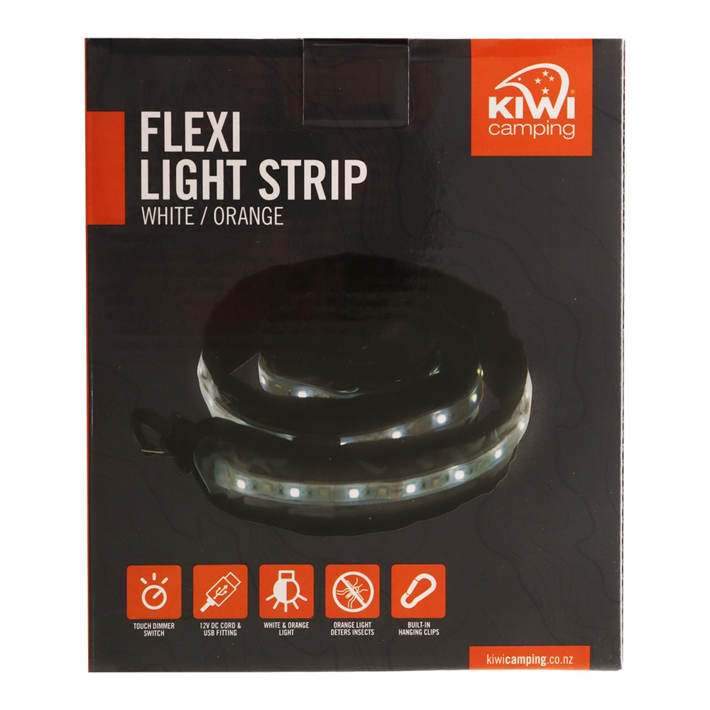 Kiwi Camping Light Strip White/Orange