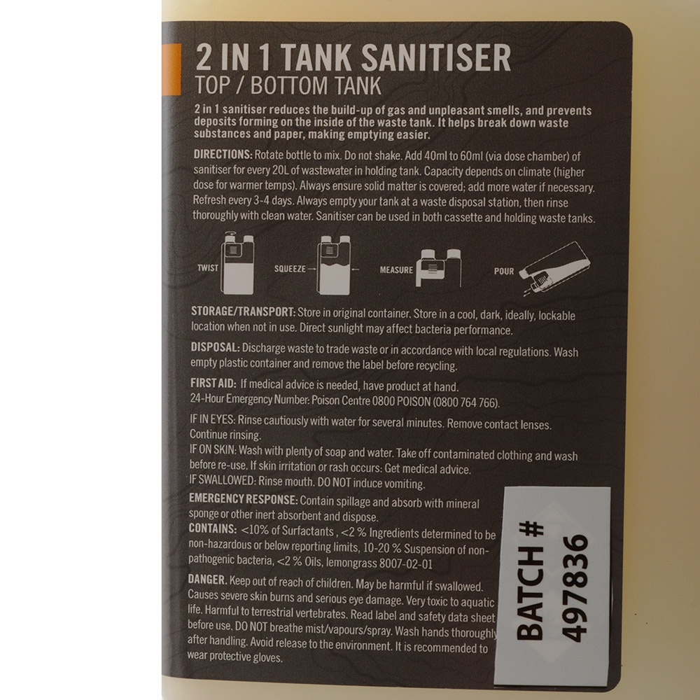Kiwi Camping 2-in-1 Tank Sanitiser