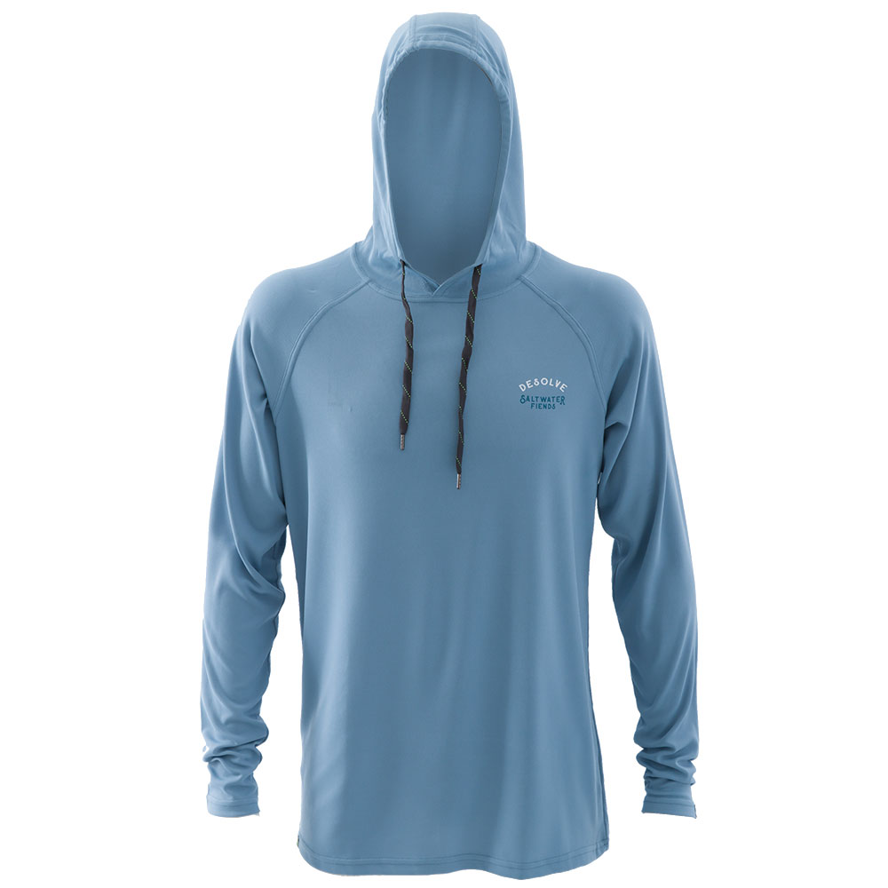 Desolve Breaker Quick-Dry Mens Hoodie Blue Medium