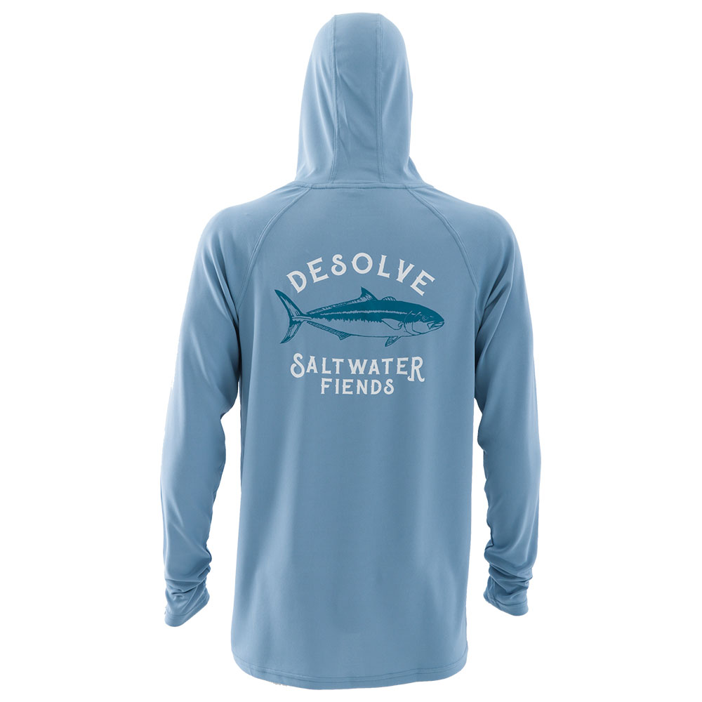 Desolve Breaker Quick-Dry Mens Hoodie Blue Medium