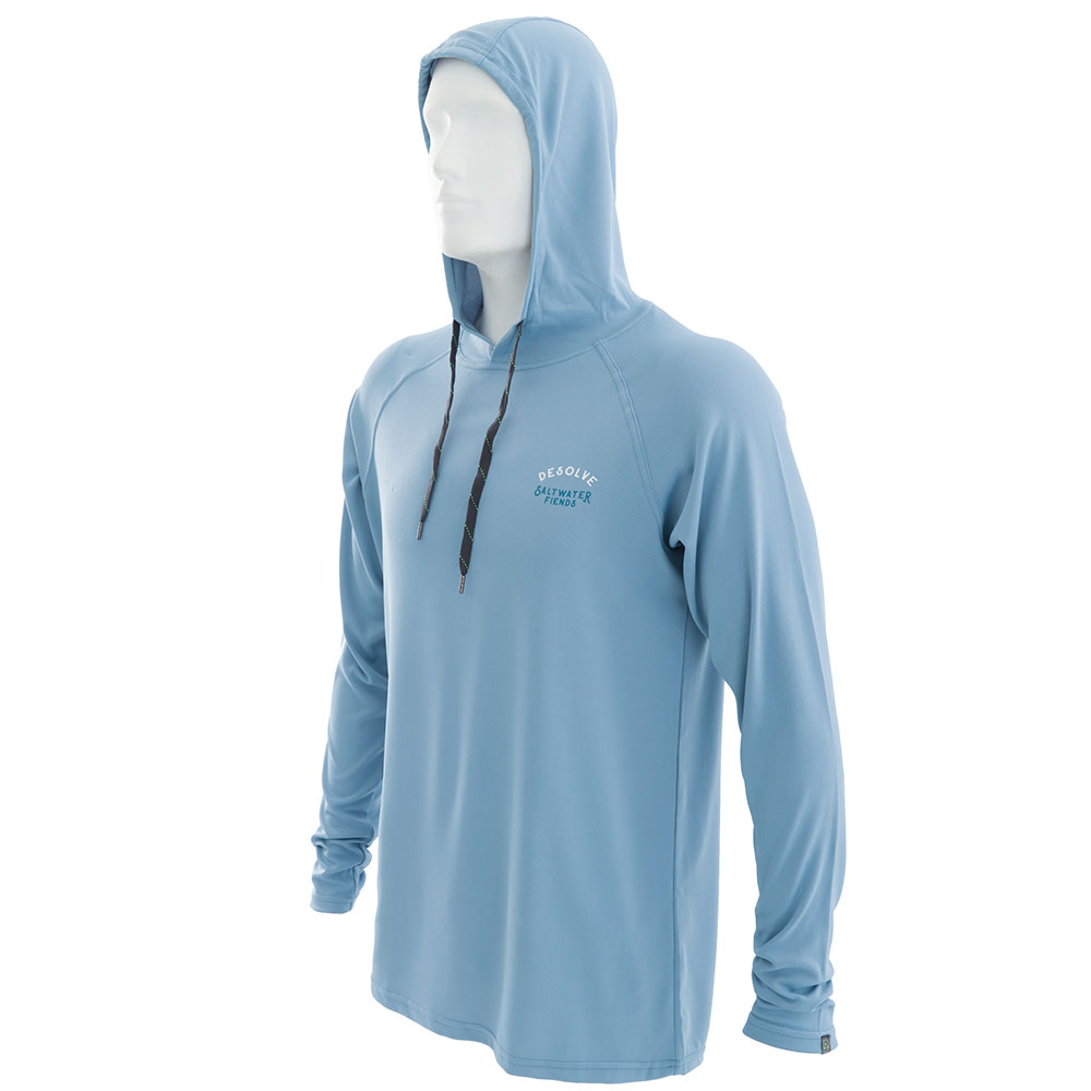 Desolve Breaker Quick-Dry Mens Hoodie Blue Small