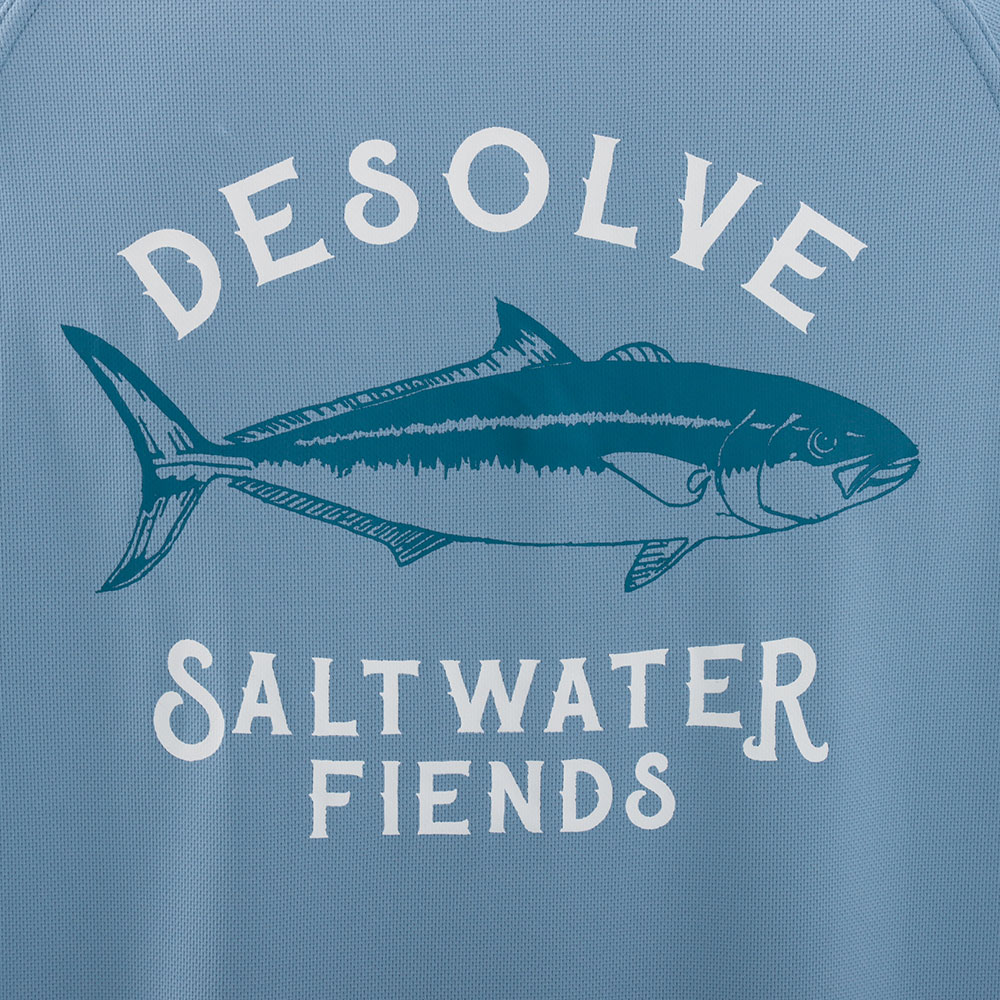 Desolve Breaker Quick-Dry Mens Hoodie Blue Small