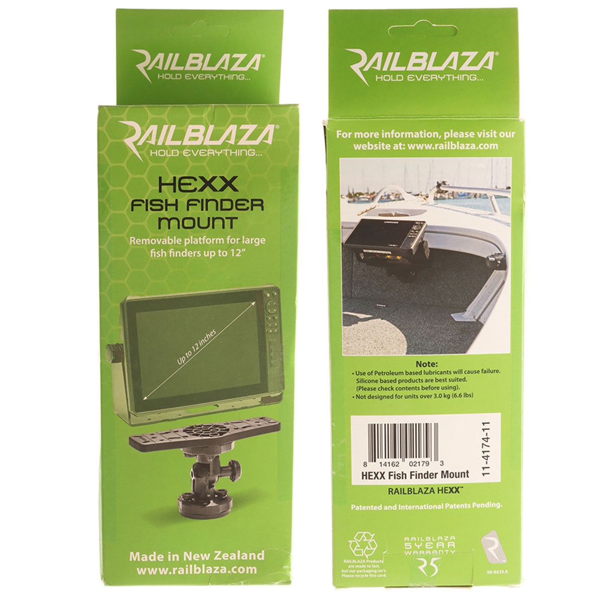 RAILBLAZA HEXX Fish Finder Mount - Suits Up To 12in Fish Finders
