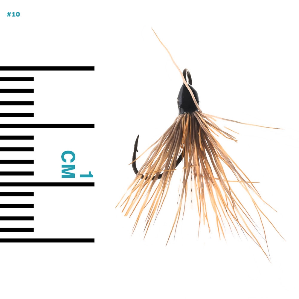 BKK Quills Feathered Assist Hooks Brown Qty 5