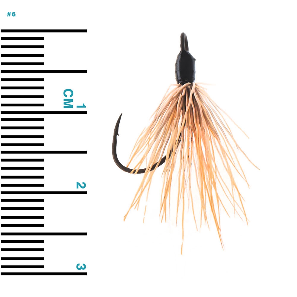 BKK Quills Feathered Assist Hooks Brown Qty 5