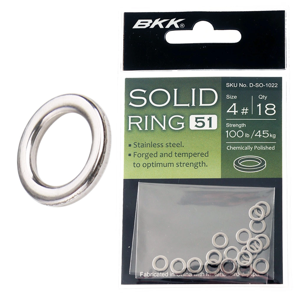 BKK Solid Ring-51 #4 45kg Qty 18 BKK Solid Ring-51 #4 45kg Qty 18