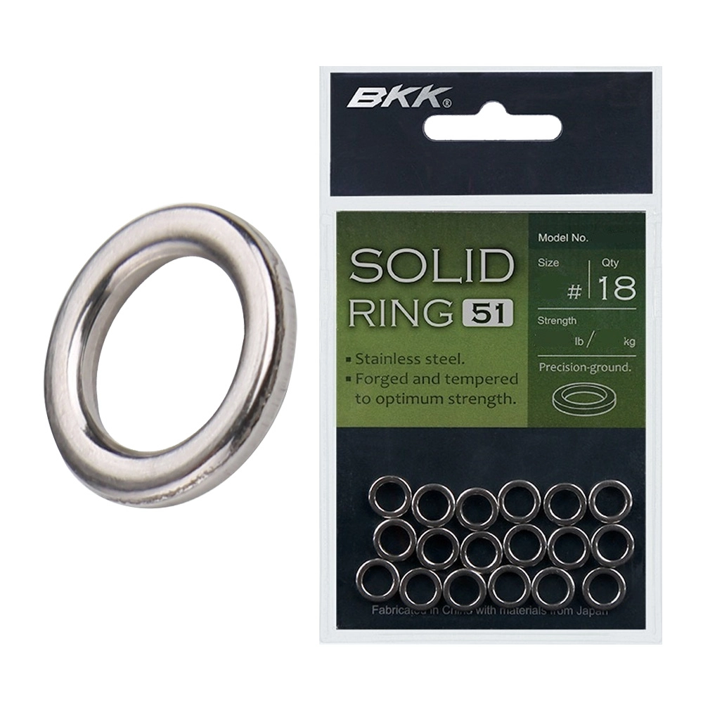 BKK Solid Ring-51 #5 68kg Qty 18 BKK Solid Ring-51 #5 68kg Qty 18