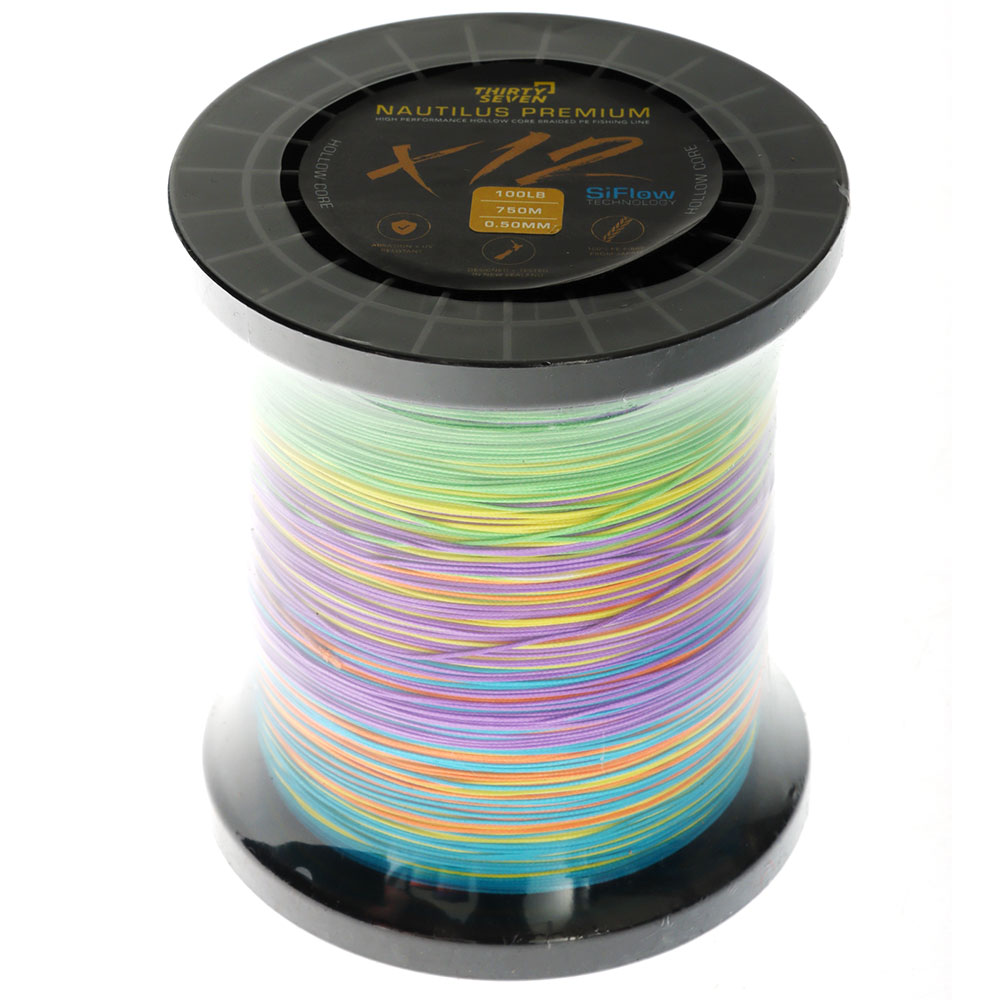 Thirty-Seven Nautilus Premium X12 Multi Colour Braid 750m 100lb