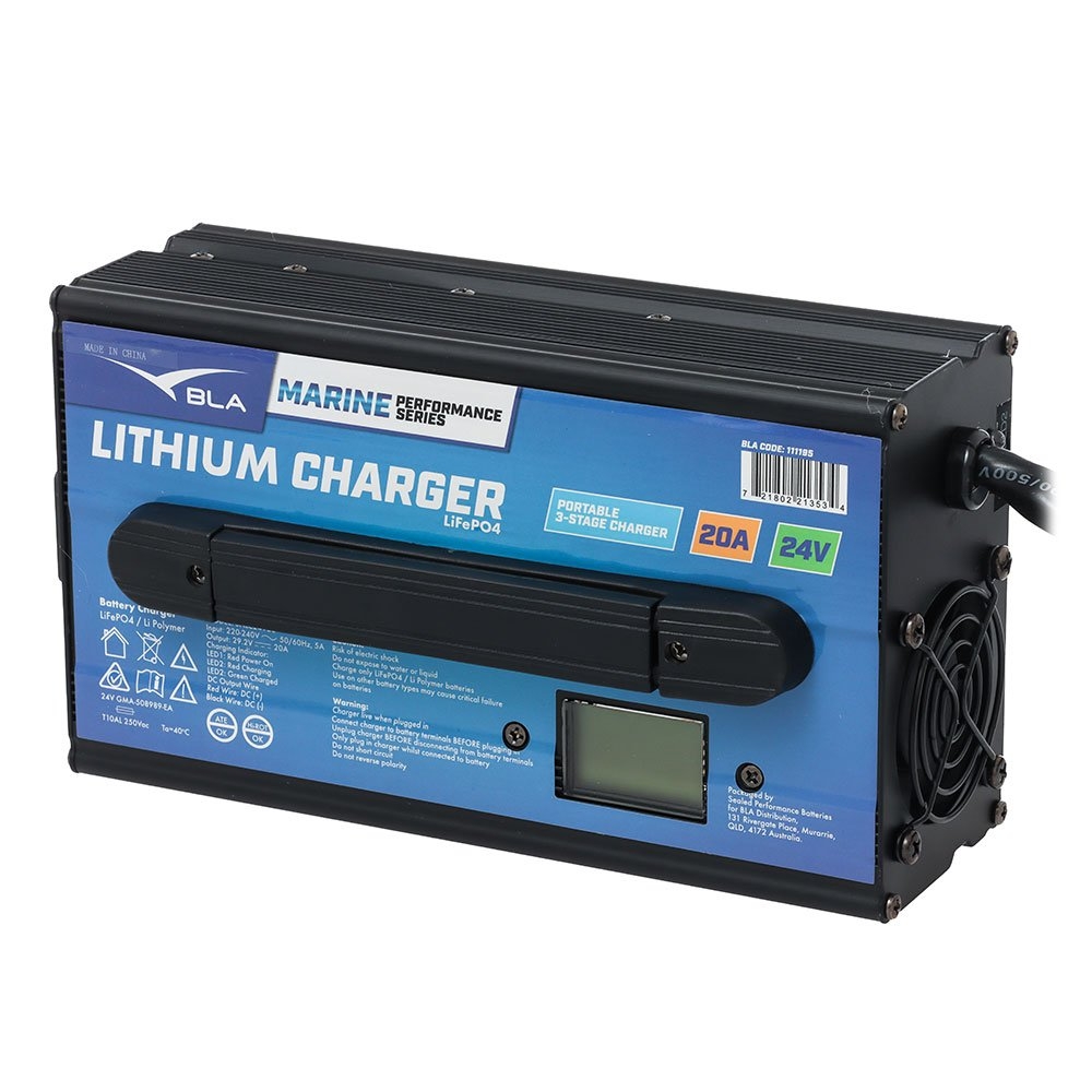 BLA Lithium Portable Battery Charger 20amp 24V
