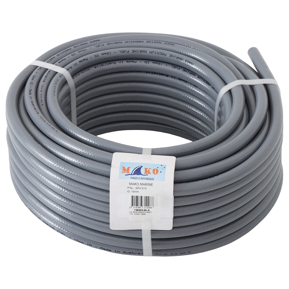 BLA Reinforced Grey Fuel Hose 10mm