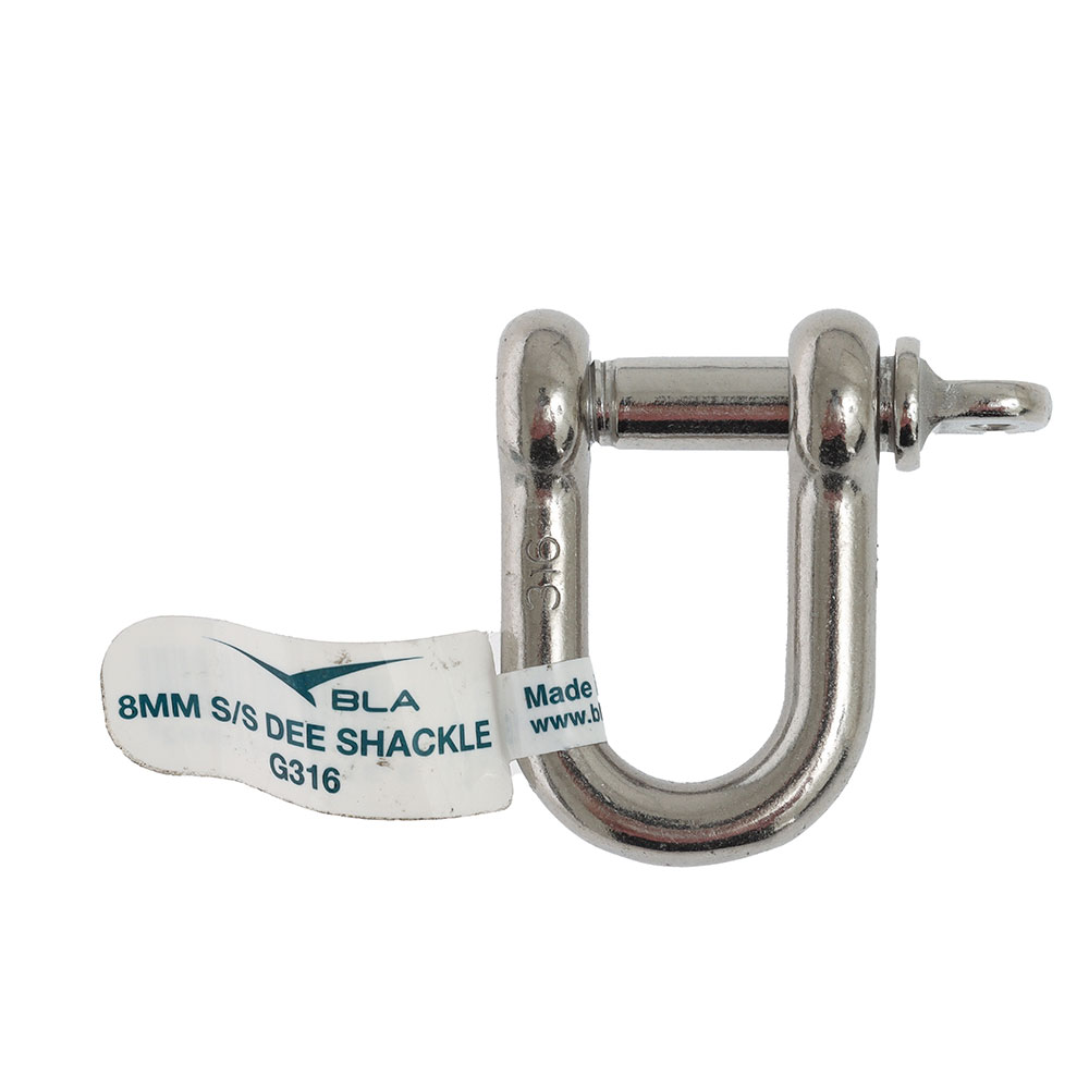 BLA Standard D Shackle 8mm 550kg