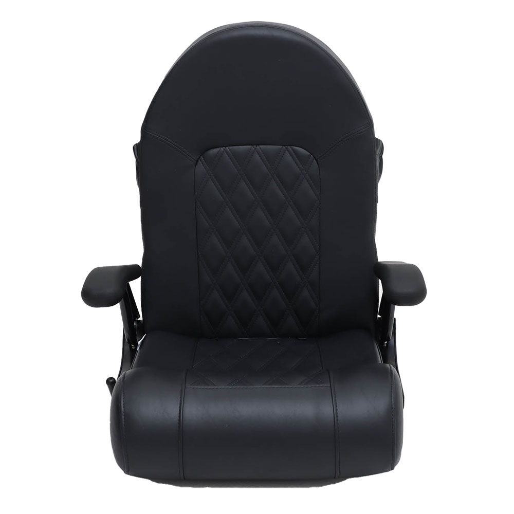 BLA Luxury Flip Up Boat Helm Seat Black