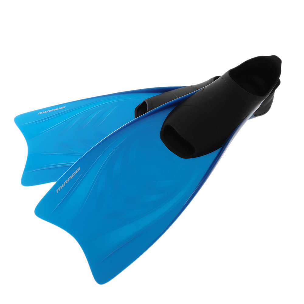 Mirage Bali Adult Mask Snorkel and Fins Set Blue