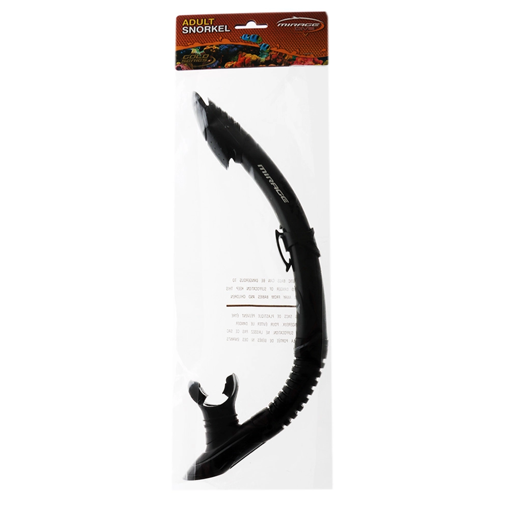Mirage S04 Diamond Adult Snorkel Black Mirage S04 Diamond Adult Snorkel Black