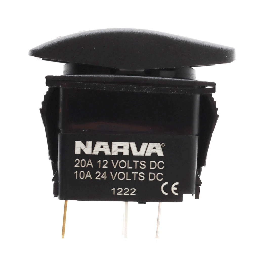 NARVA LED Off/On/On Rocker Switch Blue 12/24V NARVA LED Off/On/On Rocker Switch Blue 12/24V