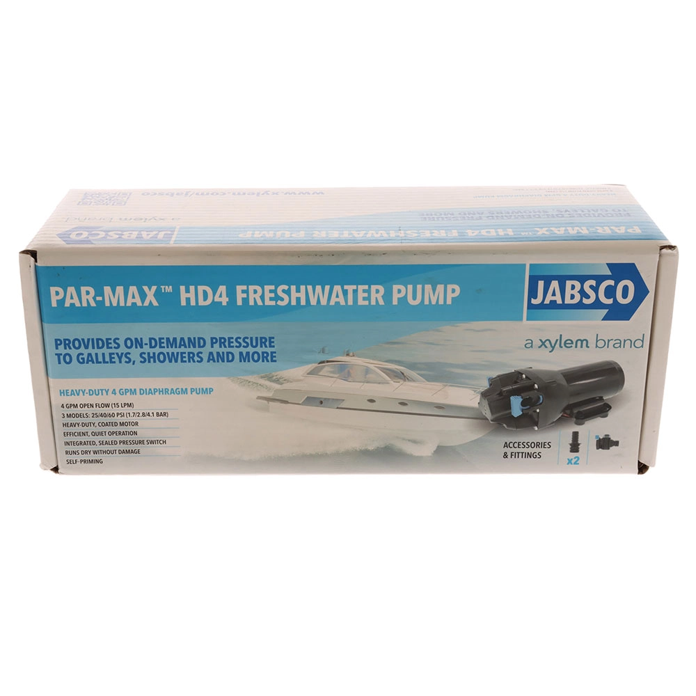 Jabsco PAR-Max HD4 Water Pressure System Pump 12VDC 15LPM 40PSI Jabsco PAR-Max HD4 Water Pressure System Pump 12VDC 15LPM 40PSI