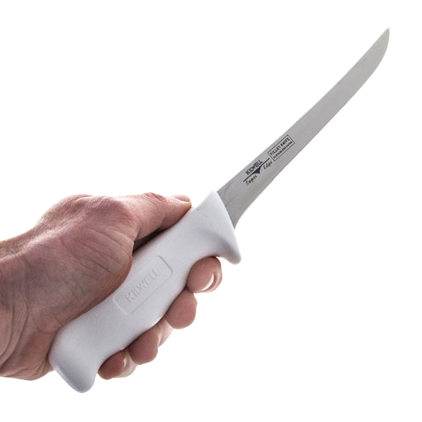 Kilwell Whitelux Flexi Fillet Knife with Sheath 20cm