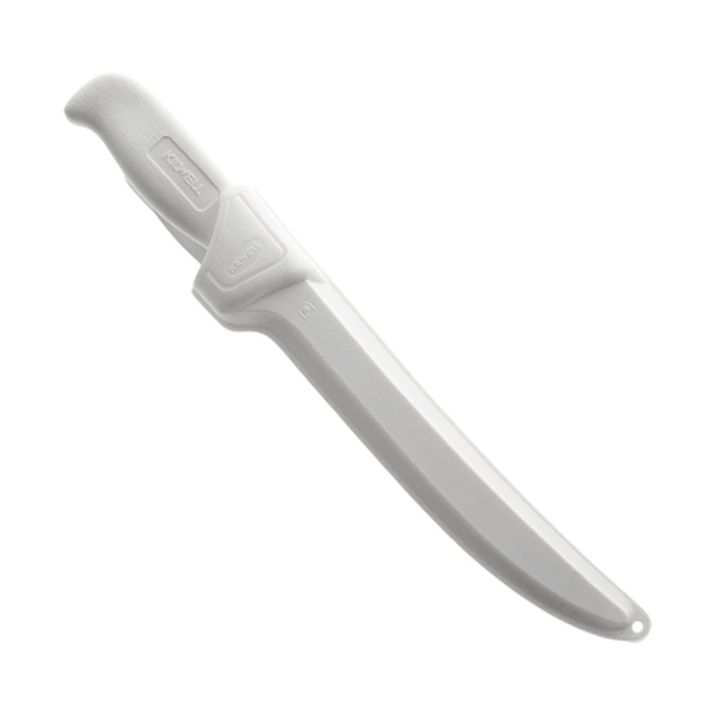 Kilwell Whitelux Wide Fillet Knife with Sheath 21cm