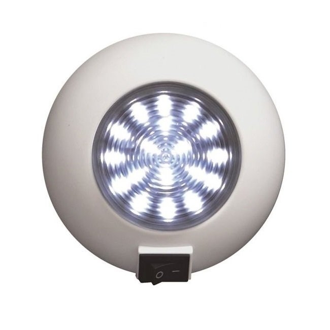 SeaSense 18 LED Accent Light with Switch Surface Mount White 12V