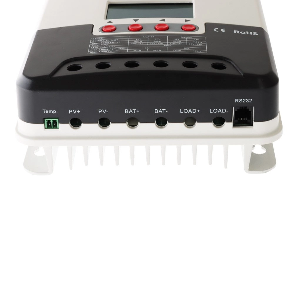 SRNE ML2430 MPPT Solar Charge Controller 30A 12/24V SRNE ML2430 MPPT Solar Charge Controller 30A 12/24V