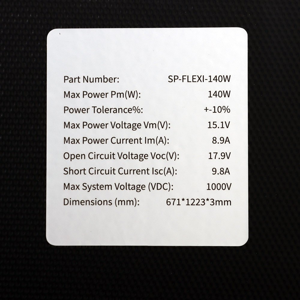 Trident Marine Flexi Monocrystalline Solar Panel 140W