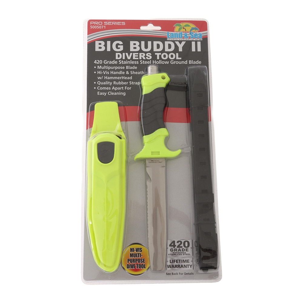 Land & Sea Sports Big Buddy II Abalone Tool Dive Knife 14cm