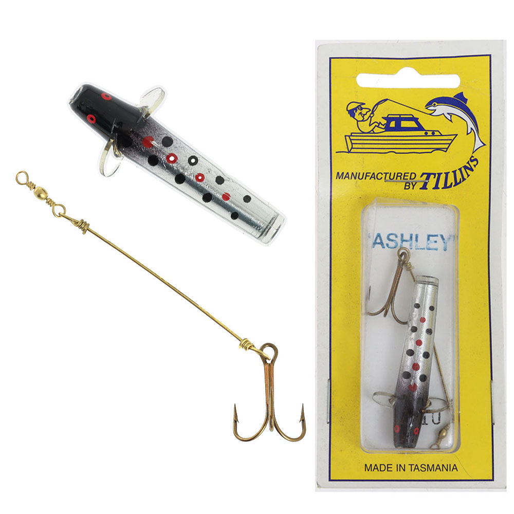 Tillins Ashley Spinner Lure 5cm No. 10 / Silver Black Red Spots