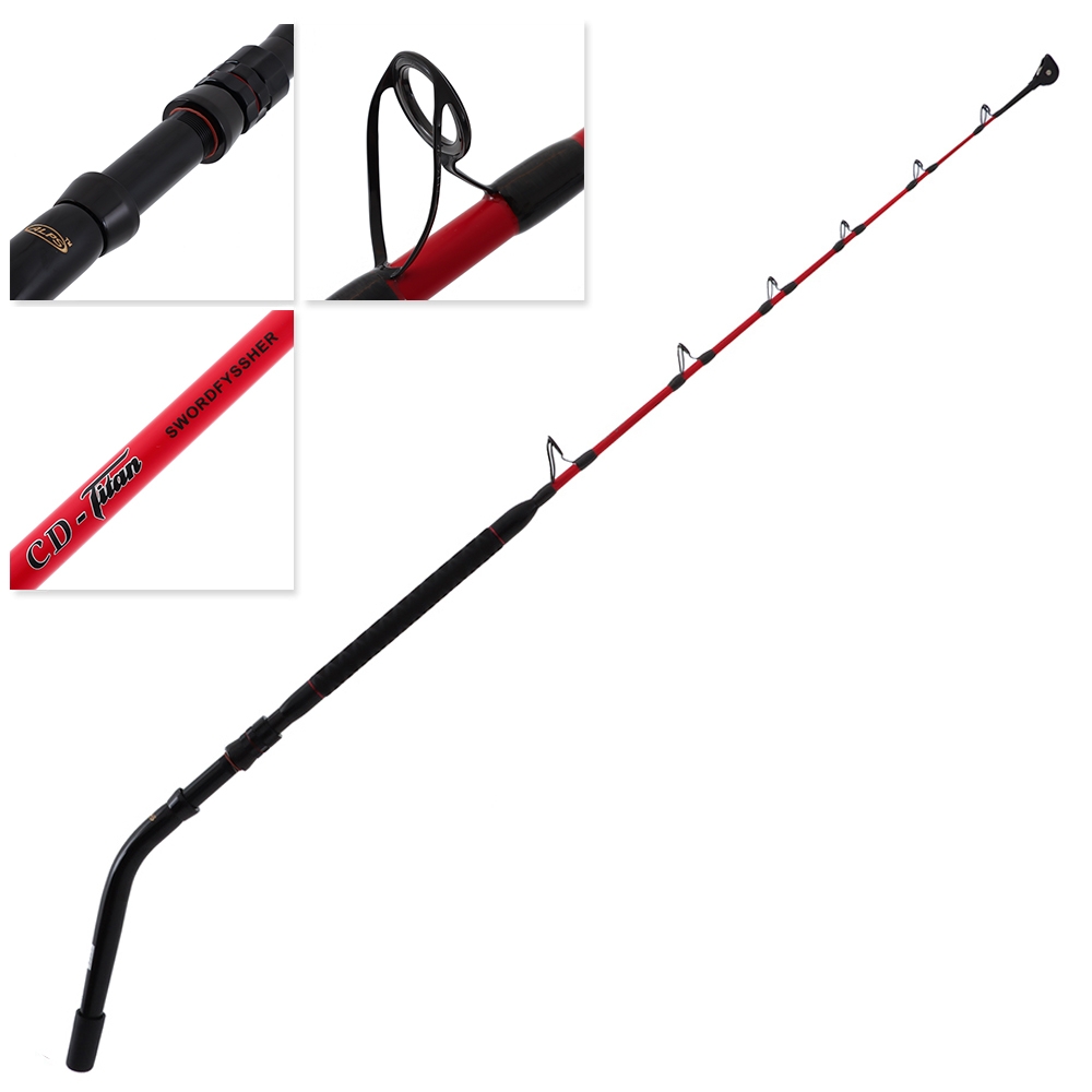 CD Rods Game Titan Deep Dropper SwordFyssher Bent Butt Game Rod 6ft 37kg 1pc