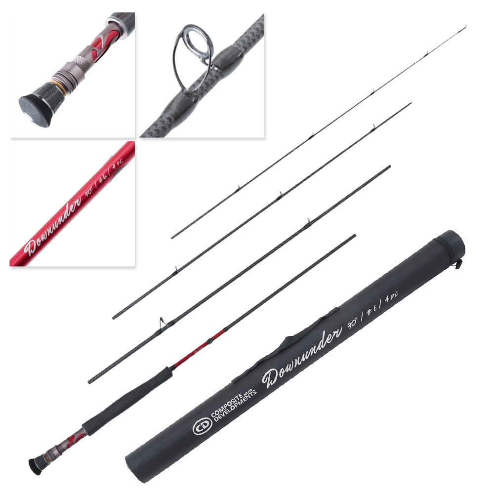 CD Rods Fly Downunder Fly Rod 9ft 6WT 4pc