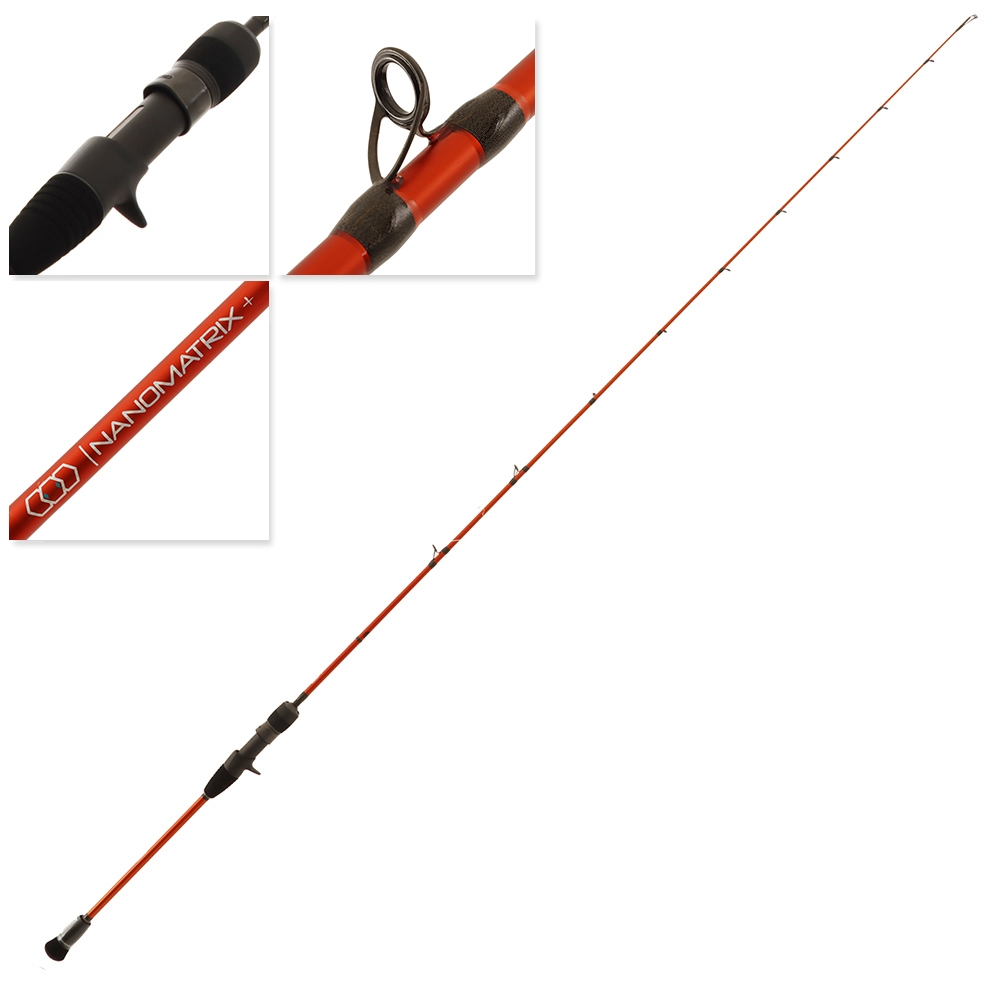 Okuma Ceymar 100HAJ Power Handle Nano Matrix Acid Wrap Jigging Package 6ft 4in 2pc