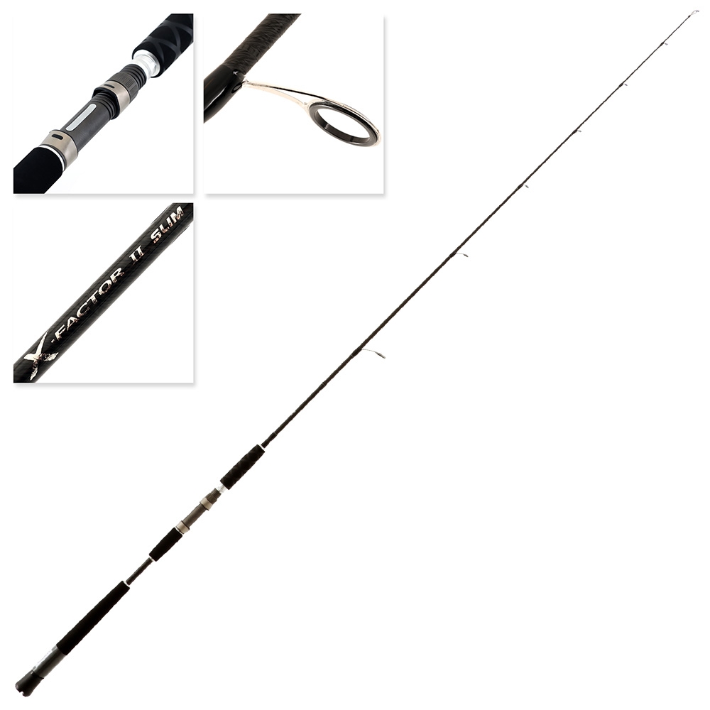 Okuma X-Factor II Slim Spin Slow Jig Rod 6ft 3in 50-200g 2pc