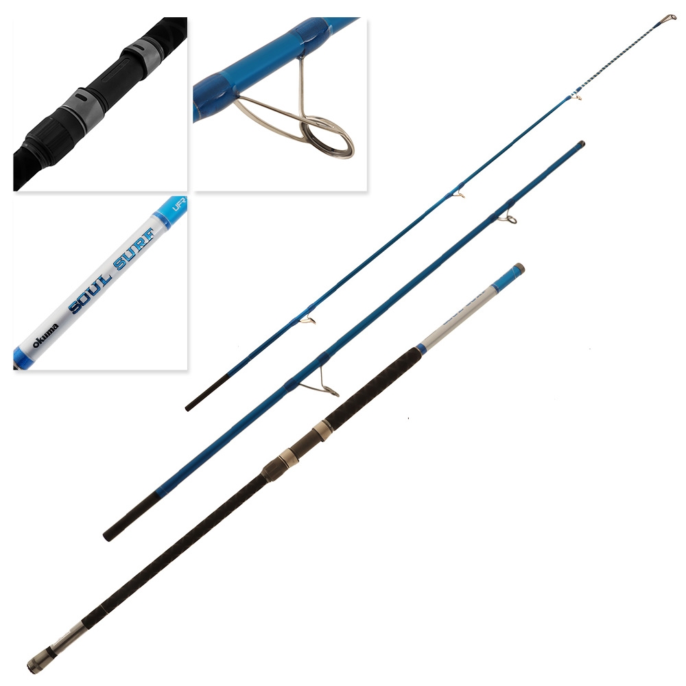 Okuma Soul Surf Lumo Tip Spinning Rock Rod 9ft 8in 10-15kg 3pc