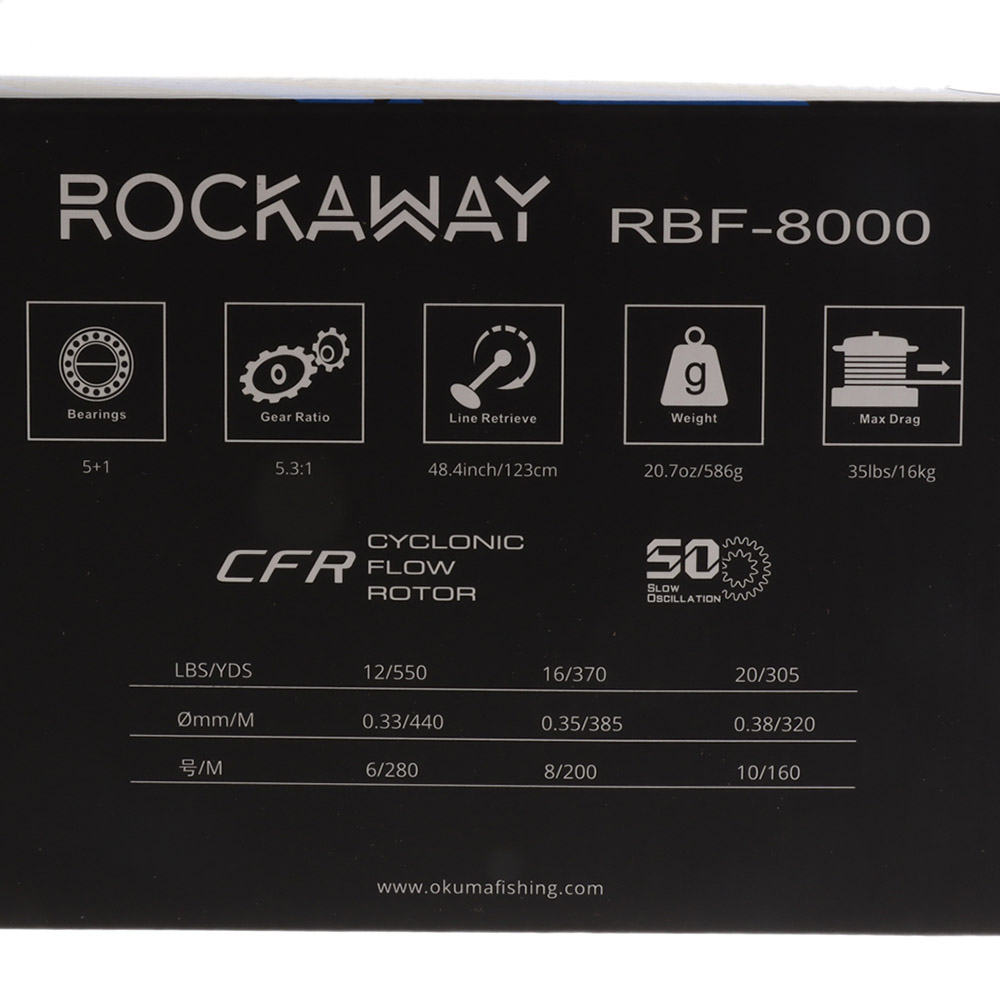 Okuma Surf Rockaway RBF-8000 Spinning Baitfeeder Reel