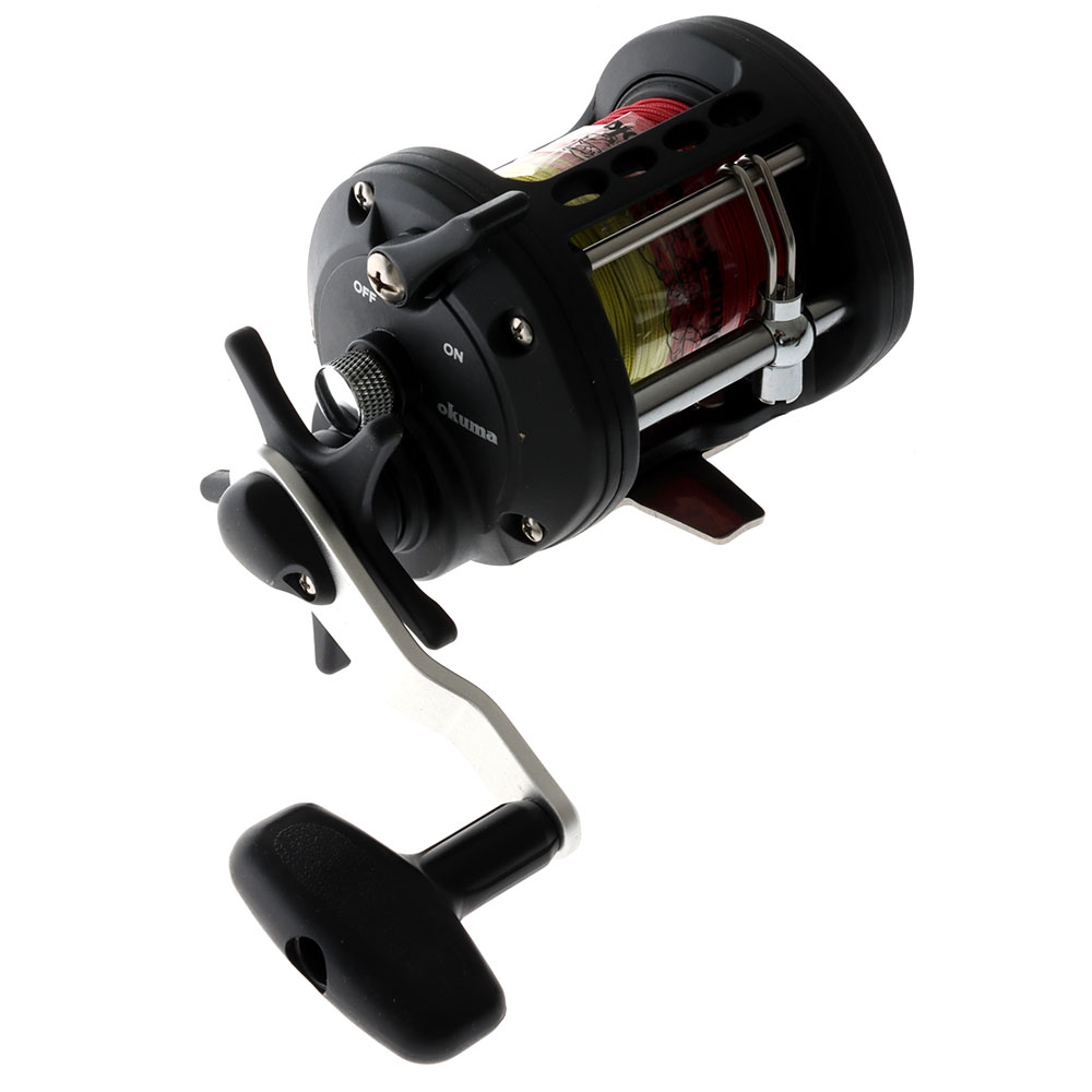 Okuma Classic XT 300L Levelwind Overhead Boat Reel with Leadline on Nylon