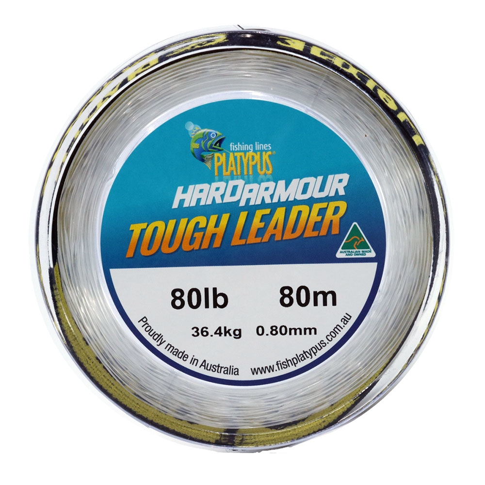 Platypus Hard Armour Tough Mono Leader 80m 80lb