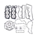 SUNCHEV 6CB-W0001-04 Powerhead Gasket Set for Yamaha Outboards 4.2L V6 200HP to 300HP