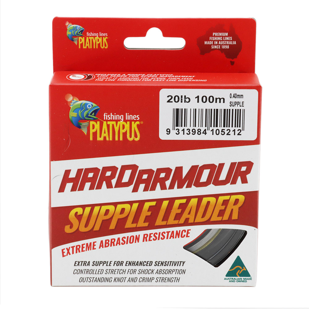 Platypus Hard Armour Supple Mono Leader 100m 20lb