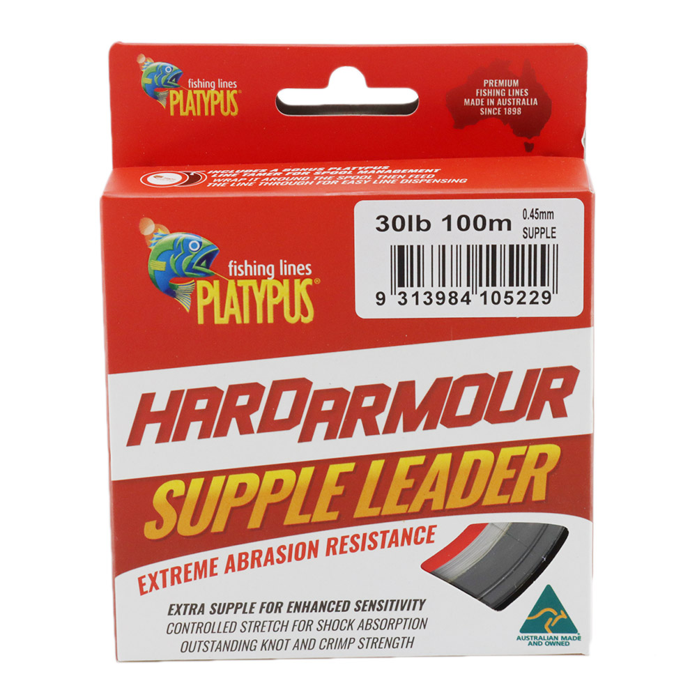 Platypus Hard Armour Supple Mono Leader 100m 30lb